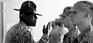 a sergeant at basic training
