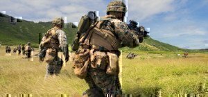 military training in a field