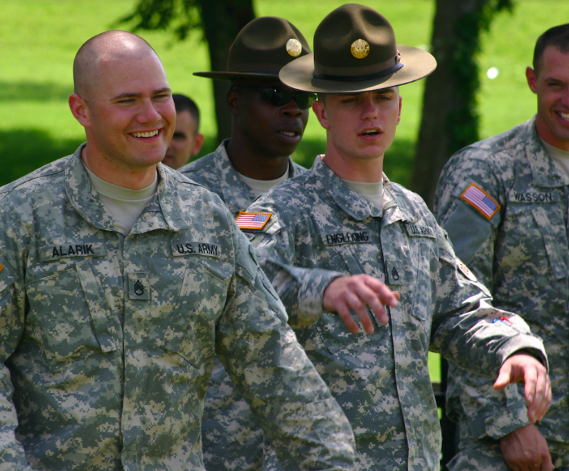 Grunt Style's founder, Alarik in his Army uniform before he transitioned to civilian life