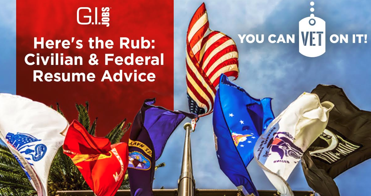 Here's the Rub: Civilian & Federal Resume Advice