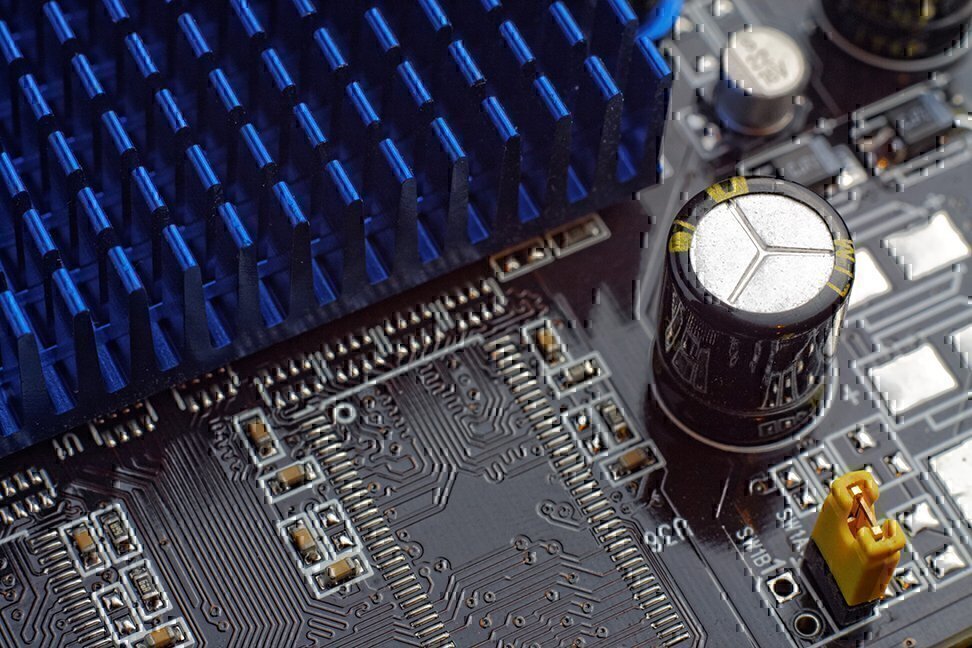circuit board close up