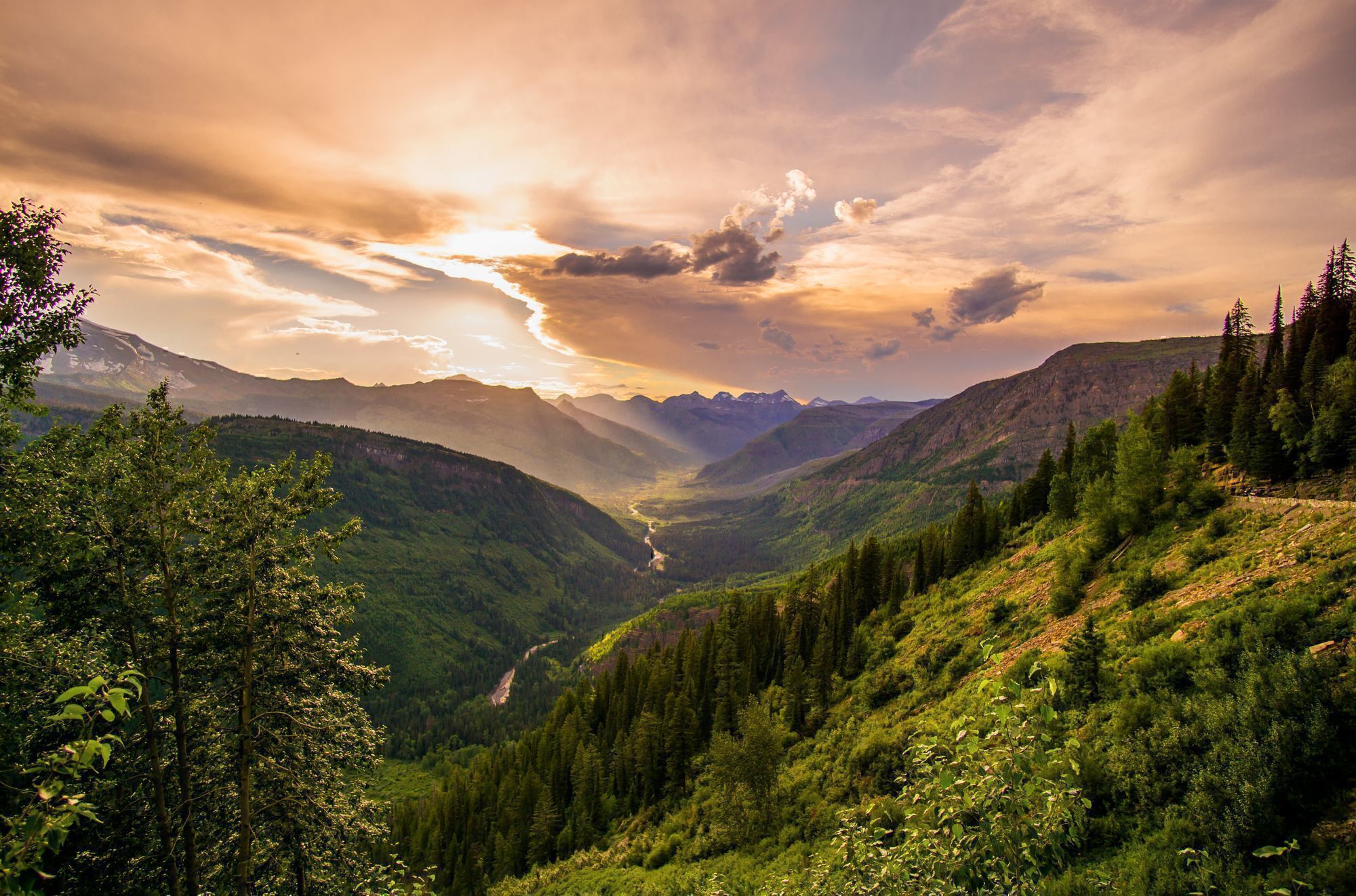 an aerial picture of a valley