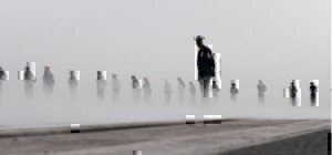 a navy sailor on a deck