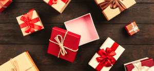 a picture of packages wrapped