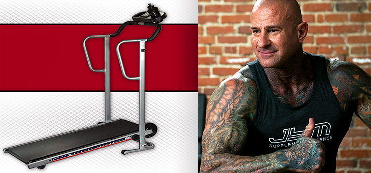 a picture of jim stoppani next to a treadmill