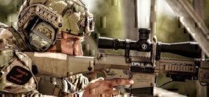 a man using a sniper rifle