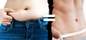 two people measuring body fat with a tape