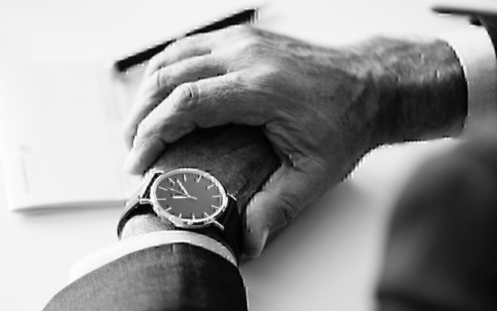 a guy checking a watch