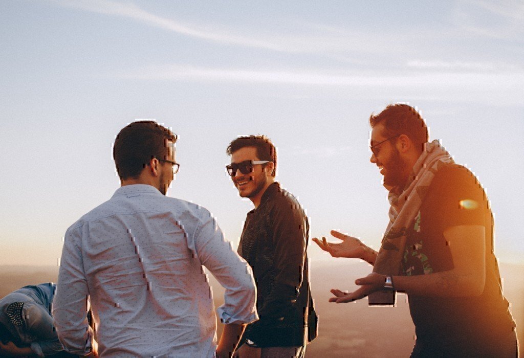 a guy translating for another guy