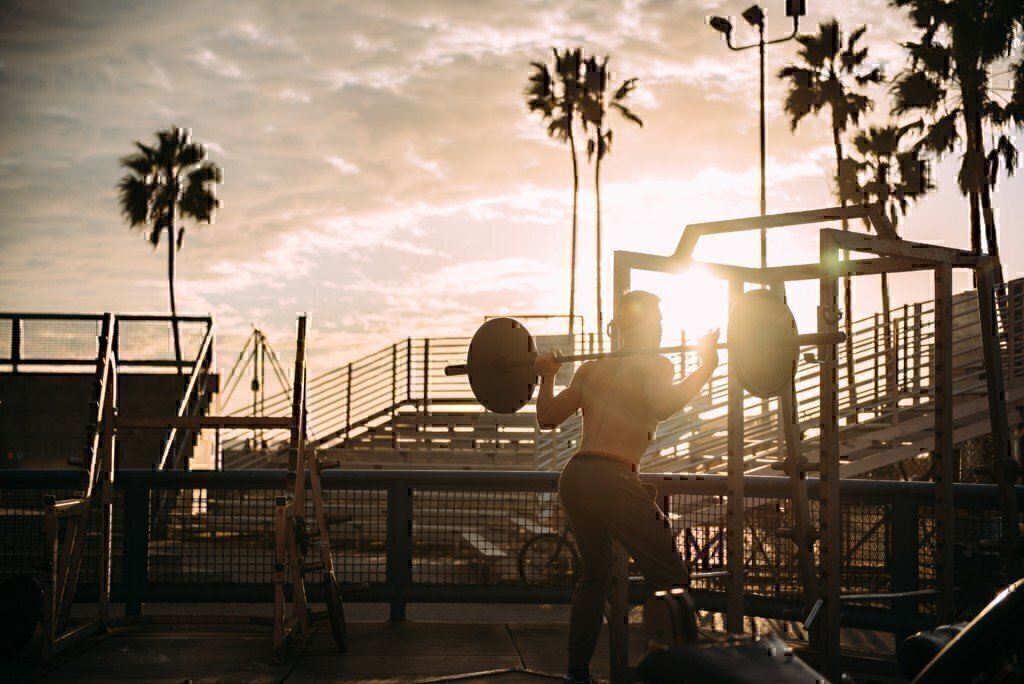 an outdoor workout circuit