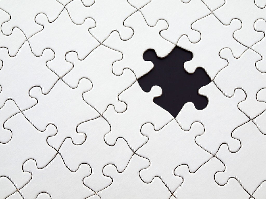 a picture of an incomplete puzzle