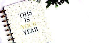 a picture of a notebook with this is your year written on it