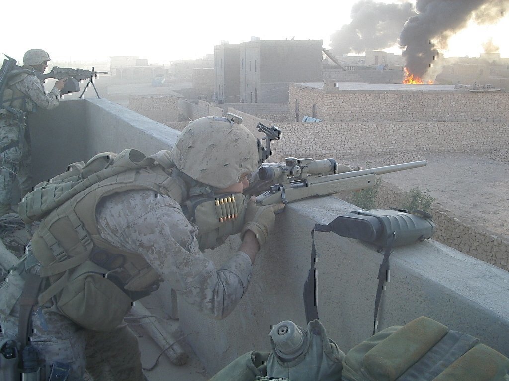 a sniper in the middle east