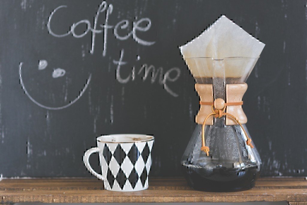 a chemex caffeine coffee setup