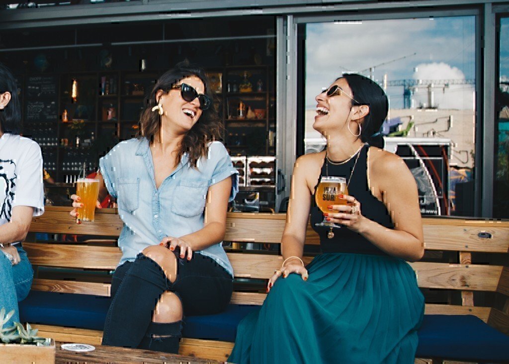 people drinking beer