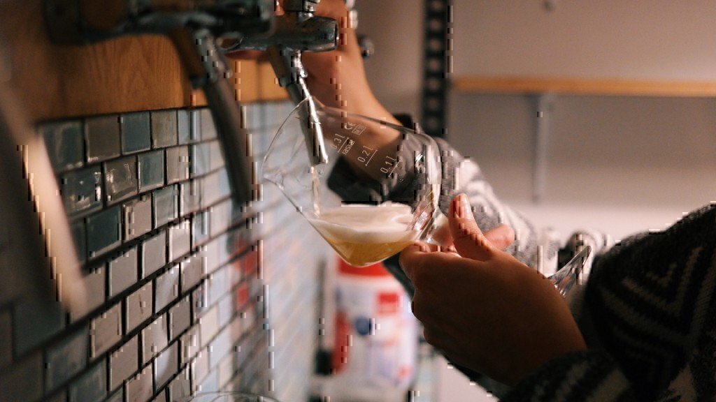 beer being poured
