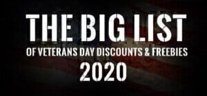 Veterans Day Deals for 2020