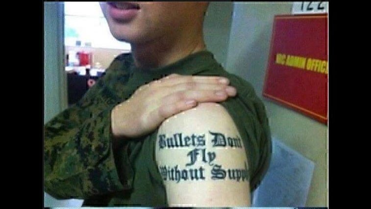 bad military tattoo
