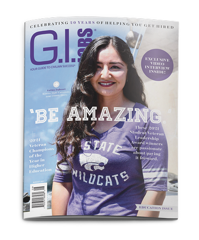GI Jobs Magazine August education cover 2021