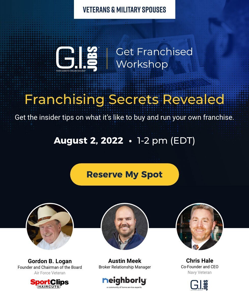 Get Franchised Workshop August 2, 2022