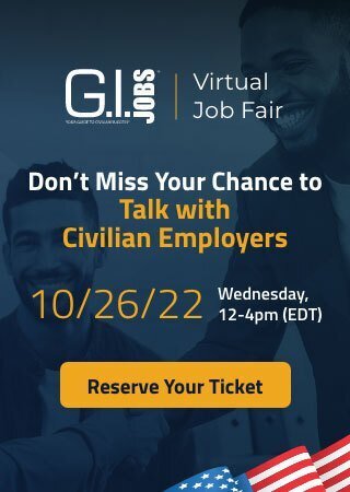 G.I. Jobs Virtual Job Fair Oct 26