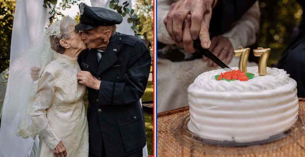 77 years after he deployed for WWII, hospice gave this couple the wedding photos they always wanted
