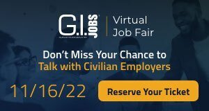 G.I. Jobs Virtual Job Fair Nov 16