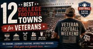 best college football towns for veterans